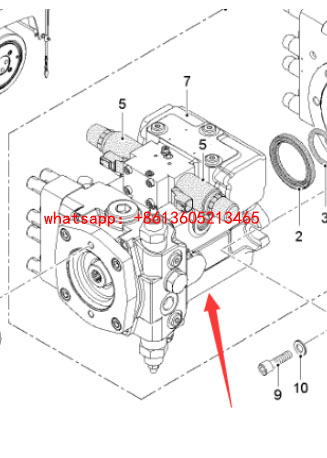 进口铣刨机行走泵2319548